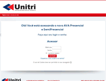 Tablet Screenshot of ead.unitri.edu.br